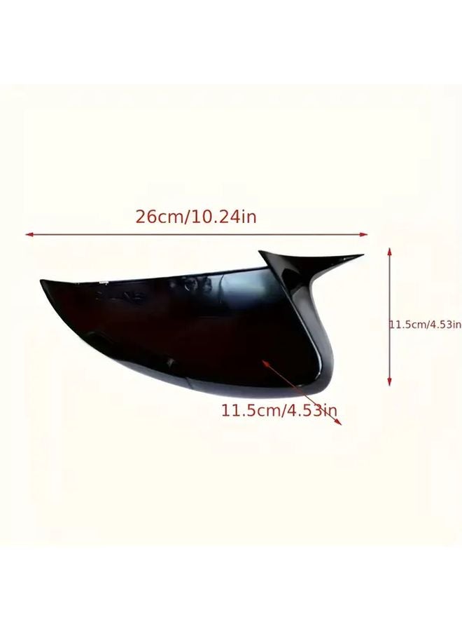 Glossy Black Rear View Mirror Cover Cap For VW Polo MK6 2017 2021 Models - Image 2